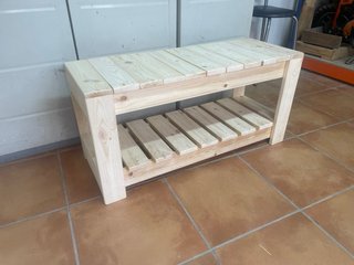 BANCO ZAPATERO DE MADERA