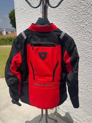 Chaqueta Moto Roja y Negra Mujer