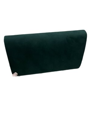 Bolso de mano verde con detalle dorado