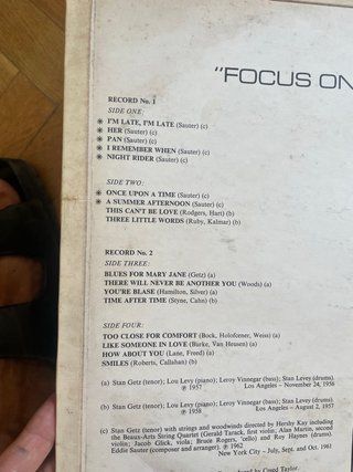 Vinilo Jazz Stan Getz – Focus On Stan Getz