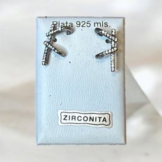 Pendientes Plata 925 Zirconita