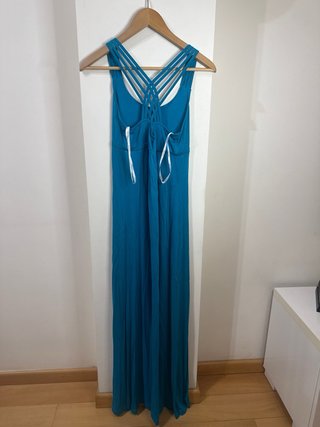 Vestido largo Calvin Klein azul