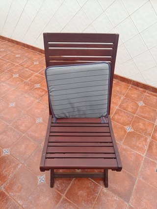 6 Sillas Teca Plegables Terraza + Regalo Mesa