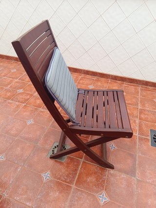 6 Sillas Teca Plegables Terraza + Regalo Mesa
