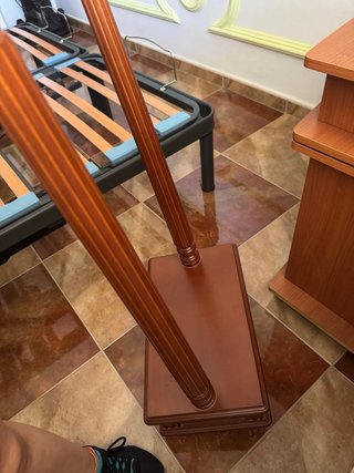 Galán de noche madera con cajón