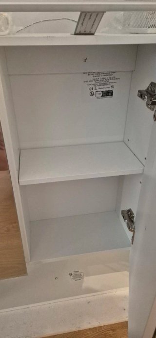 Mueble Baño Vasagle Blanco Espejo