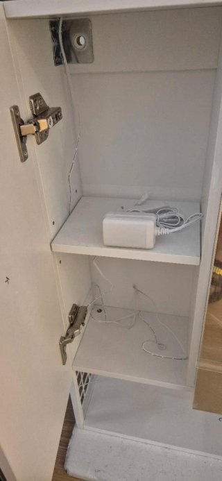 Mueble Baño Vasagle Blanco Espejo
