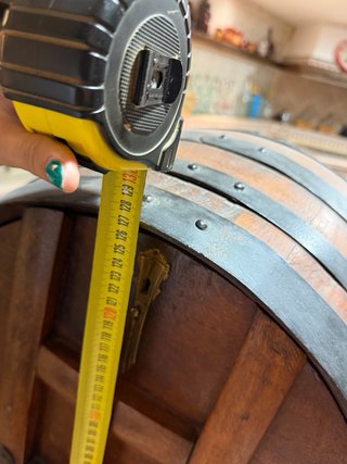 Botellero de pie de madera