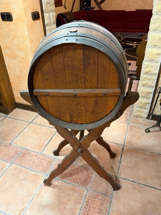 Botellero de pie de madera
