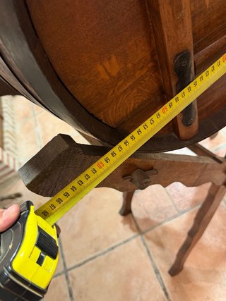 Botellero de pie de madera