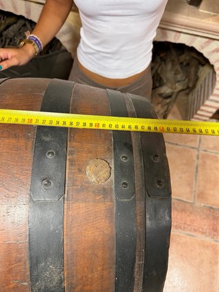 Botellero de pie de madera