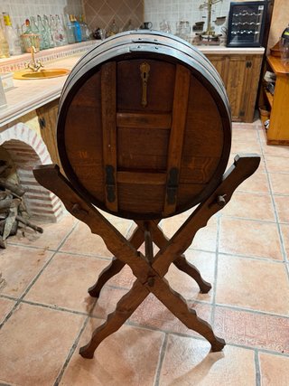 Botellero de pie de madera