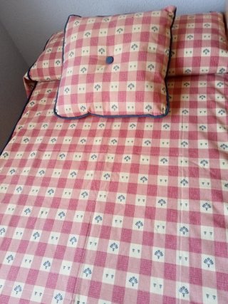 2 Colchas Edredón Cama 90 y Cojín
