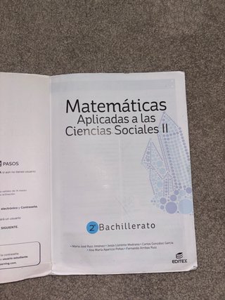 Matemáticas Aplicadas a las Ciencias Sociales II
