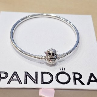 Pulsera Pandora Stitch Rígida Disney 19 cm