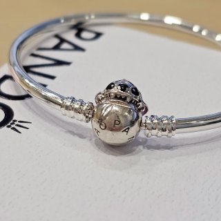 Pulsera Pandora Stitch Rígida Disney 19 cm