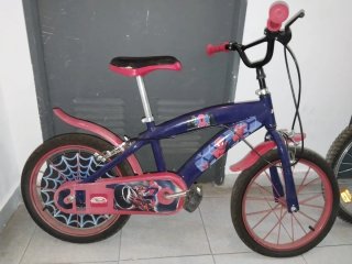 Bici Spiderman Azul y Roja
