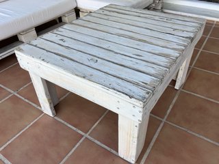 Conjunto Sofá y Mesa Palets Jardín