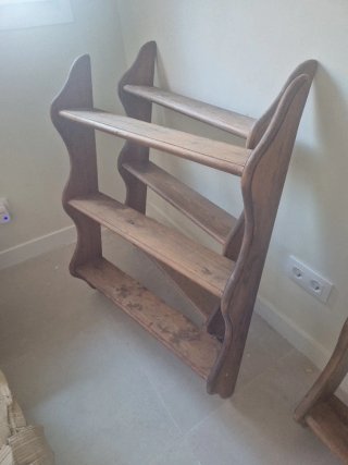 Estantería de madera nogal 78x100 cm