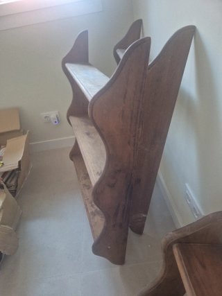 Estantería de madera nogal 78x100 cm