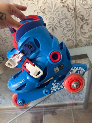 Patines Oxelo Azules y Rojos Talla 26-28