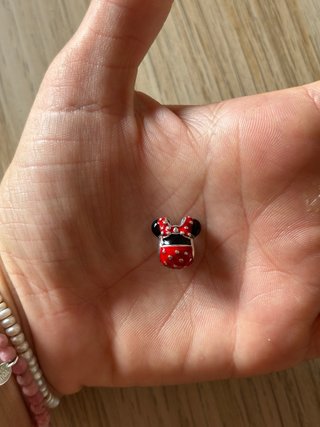 Charm Minnie Mouse para Pandora Rojo