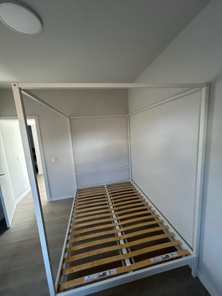 Estructura Cama Dosel VITARNA Blanca