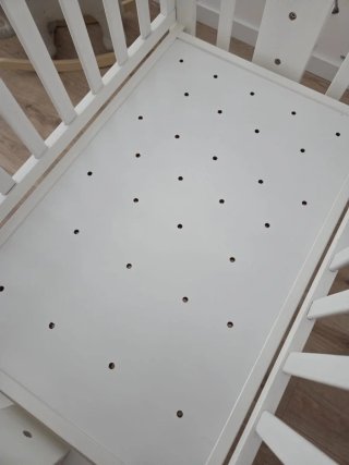 Minicuna Allegra blanca con ruedas