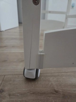Minicuna Allegra blanca con ruedas
