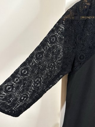 Vestido Kookai Negro Encaje