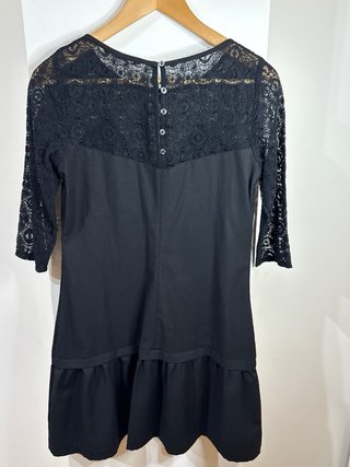 Vestido Kookai Negro Encaje