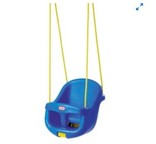 Silla columpio Little Tikes azul