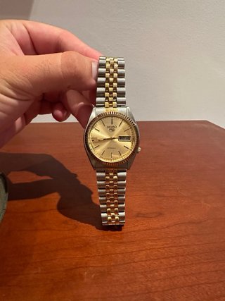 Reloj Seiko SNXJ90 Automático Dorado y Plateado