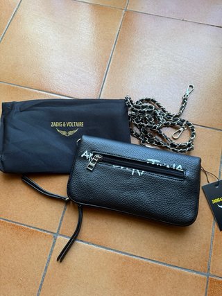 Zadig & Voltaire Bolso Negro Graffiti