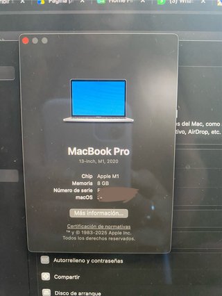 MacBook Pro M1 13 2020 8GB RAM
