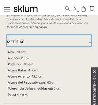 Pack 4 Sillas Comedor Reposabrazos Beige