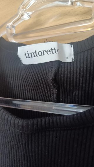 Camiseta sin mangas mujer Tintoretto negra