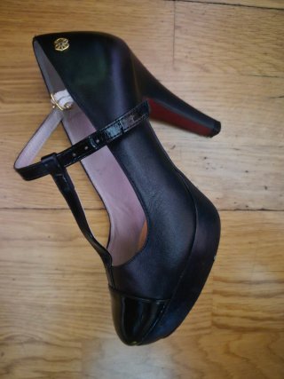 Zapatos de piel CUPLE fiesta negros
