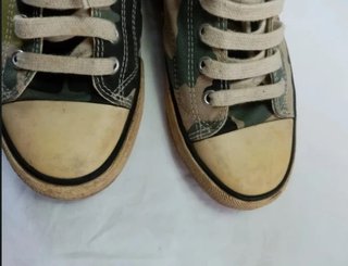 Scarpe tela alte camouflage estive