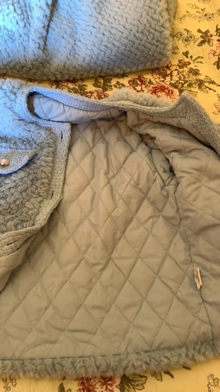Cazadora de chicas gris y dorada