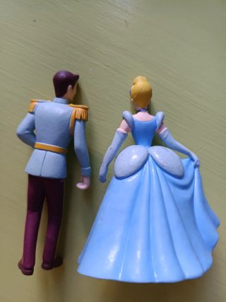 Figuras Disney Príncipe y Cenicienta