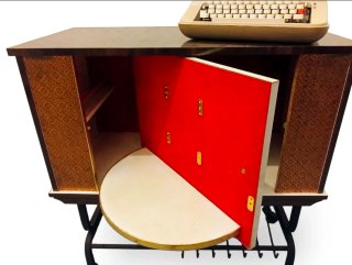 Mueble Bar Vintage Años 70 con Ruedas