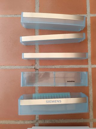 Nevera-congelador Siemens: Estantes y Cajones