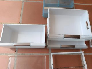 Nevera-congelador Siemens: Estantes y Cajones