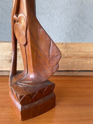 Scultura Balinese vintage Legno Intagliato a mano