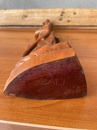 Scultura Balinese vintage Legno Intagliato a mano