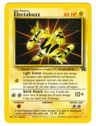 Carta Pokémon Electabuzz Base Set 1999