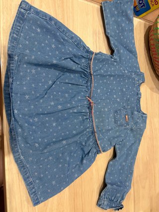 Vestido vaquero niña estrellas