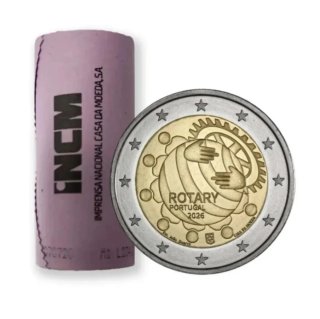 Moneda 2€ Portugal 2026 Rotary
