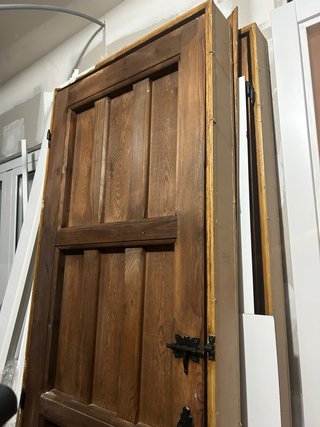 Puerta madera maciza rústica